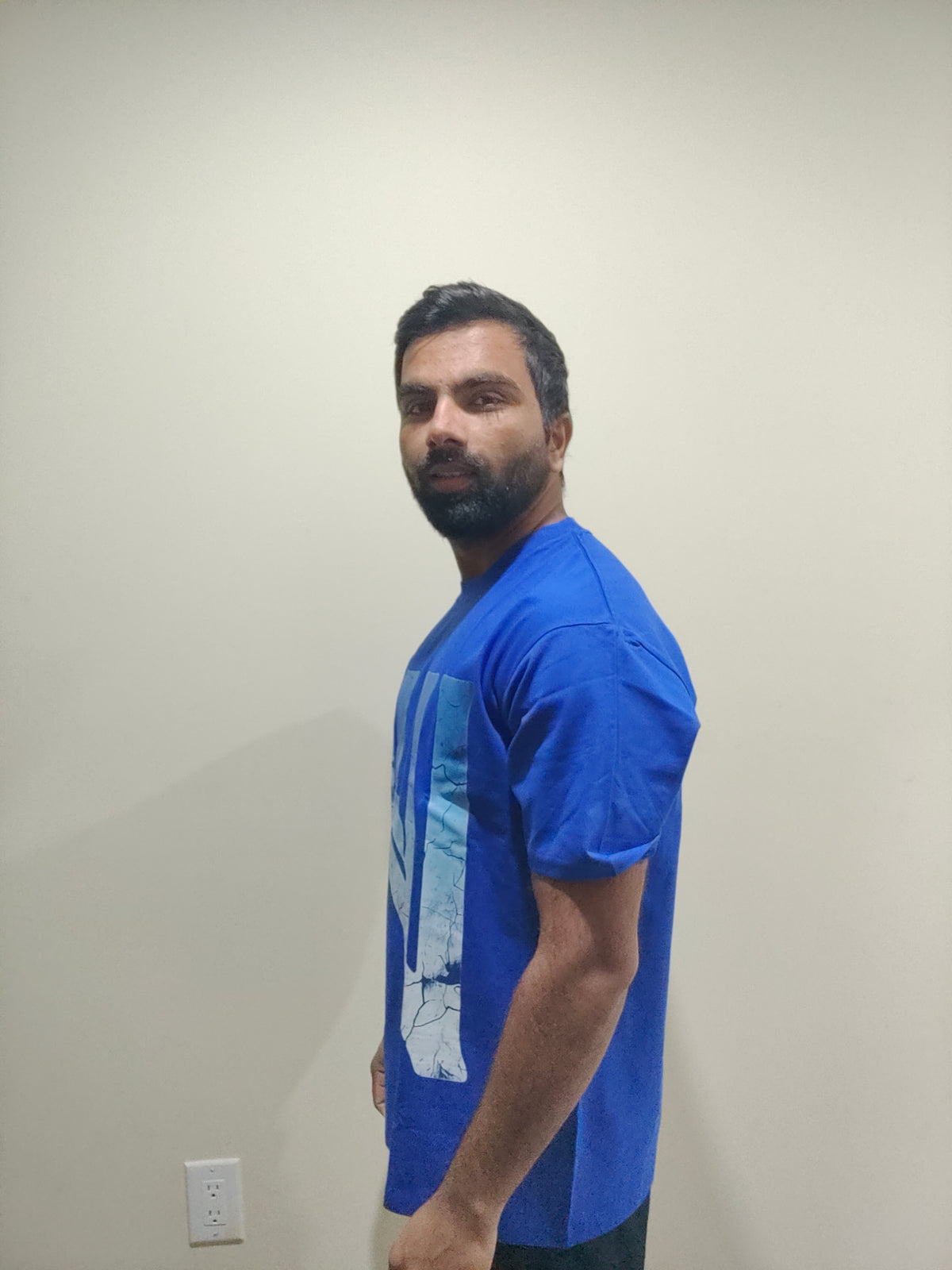 HN Graphic Tee — Cobalt