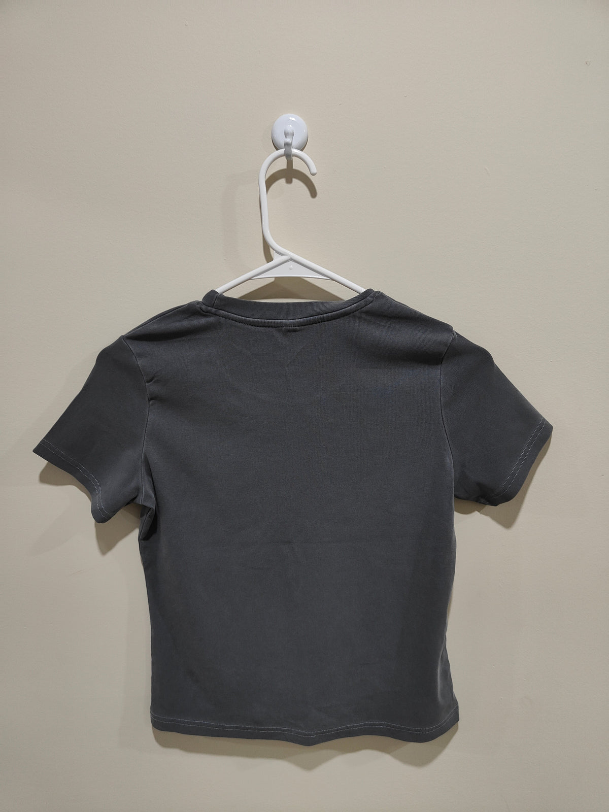 Charcoal Crop Tee