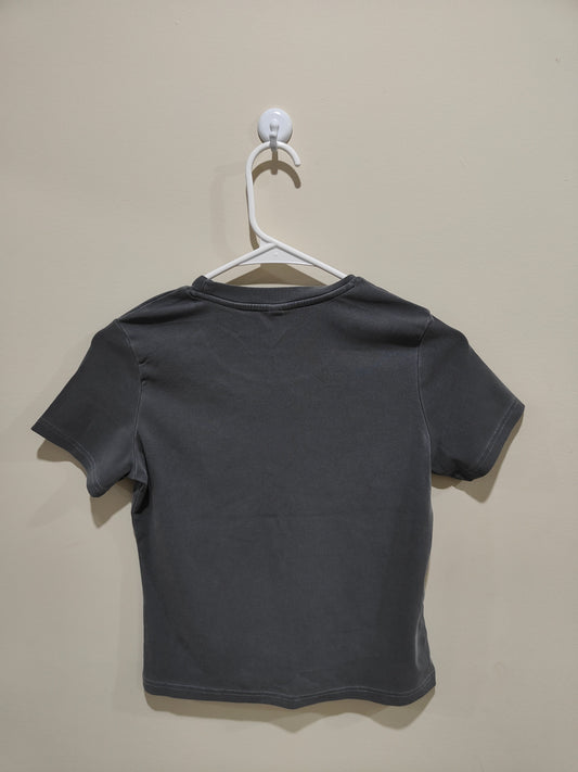 Charcoal Crop Tee