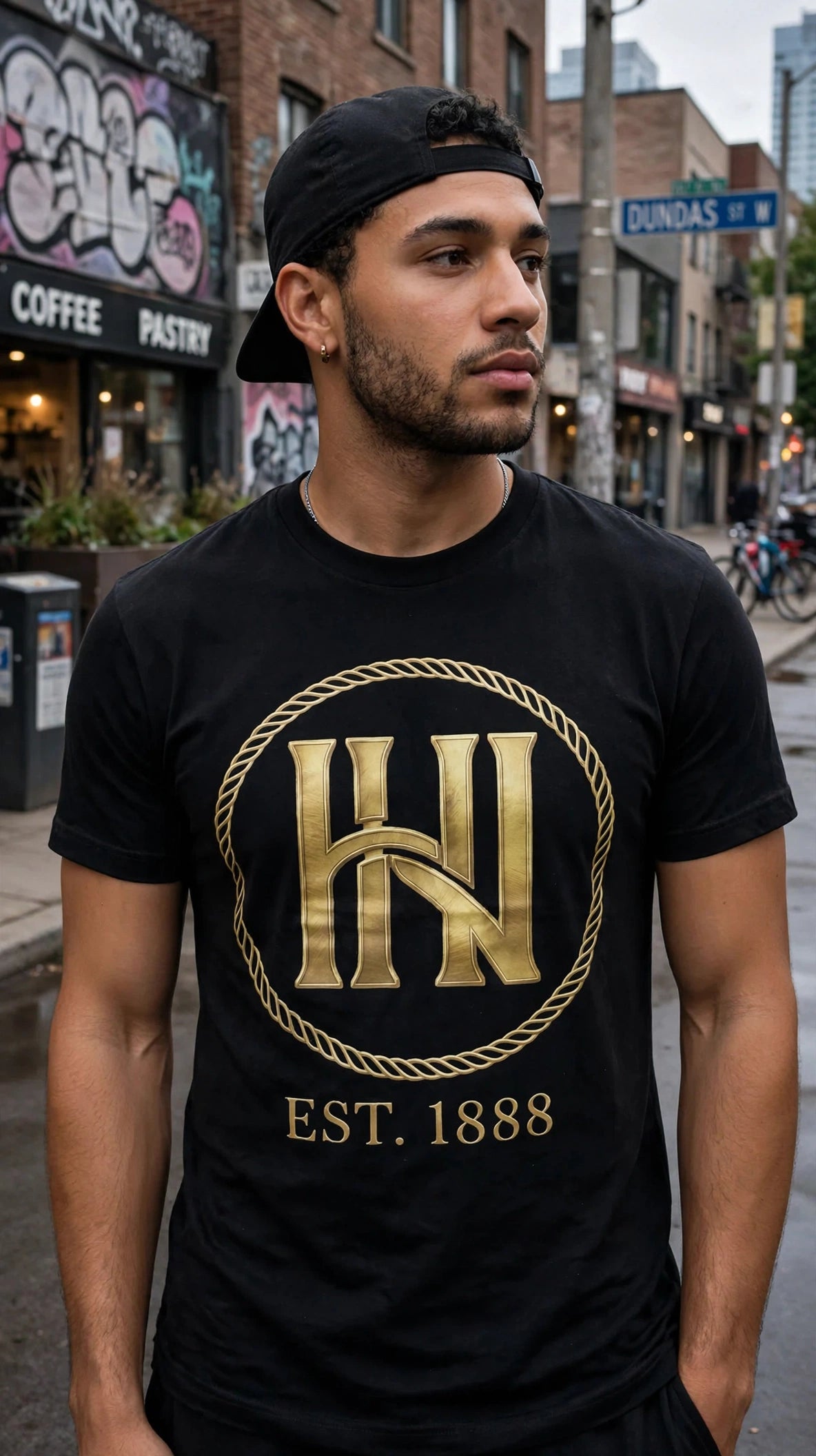 HN Graphic Tee — Onyx