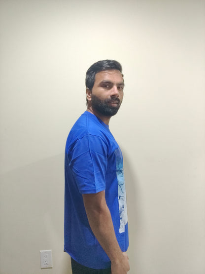 HN Graphic Tee — Cobalt