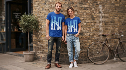 HN Graphic Tee — Cobalt