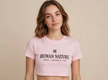 Women's Cotton Crop Tee pink