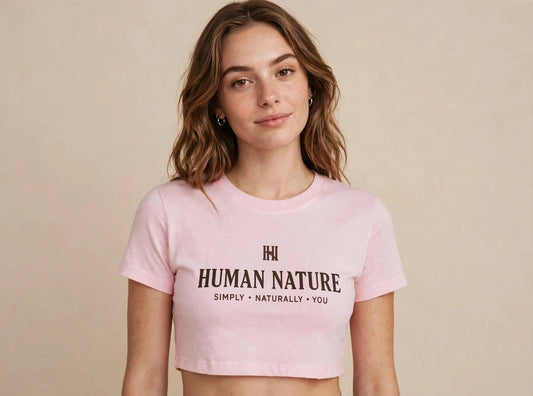 Women's Cotton Crop Tee pink