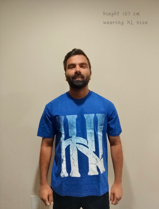 HN Graphic Tee — Cobalt