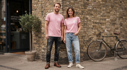 HN Graphic Tee — Pink